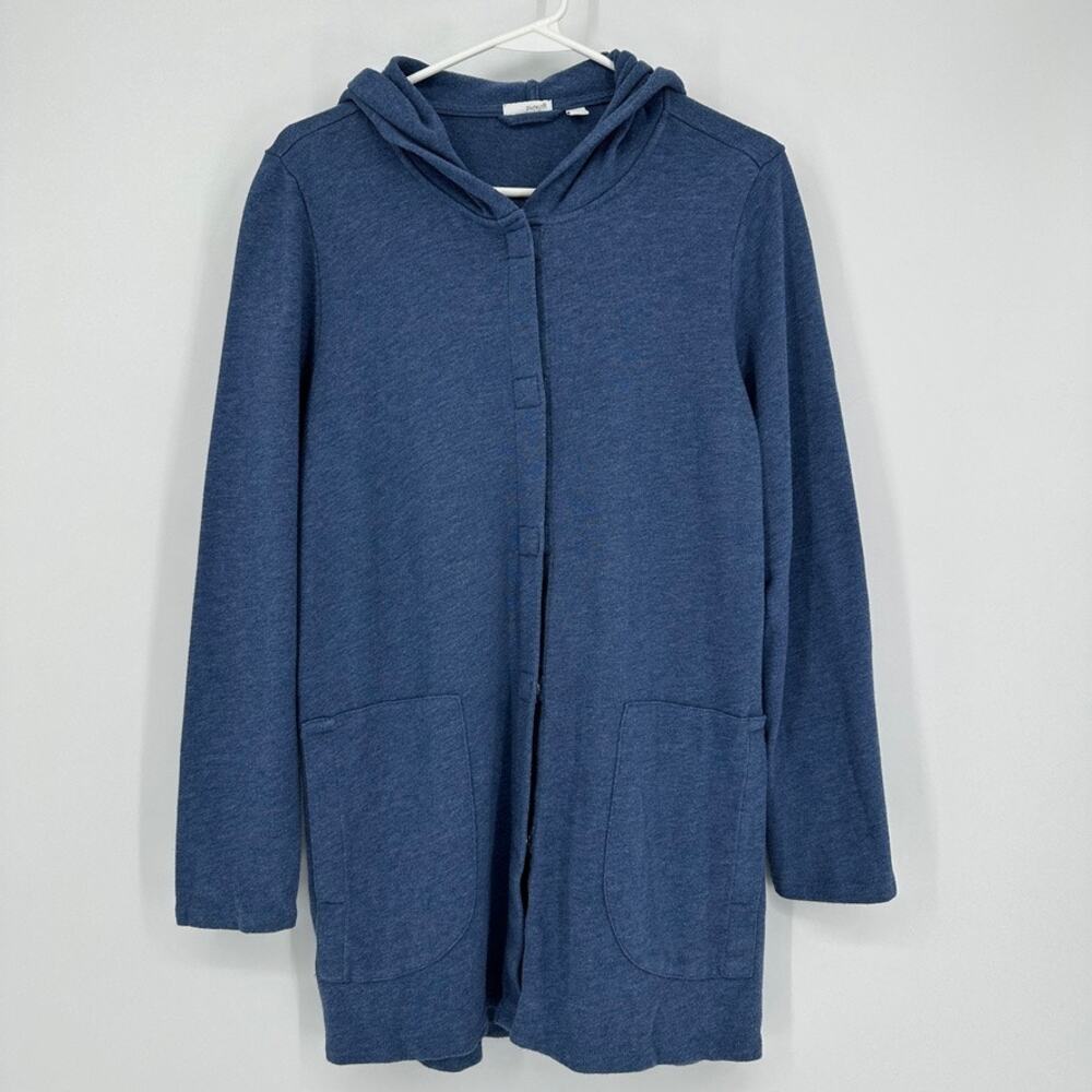 Pure Jill Cardigan Sweater Women SMALL Hoodie Pockets Comfort Loungewear Relaxed